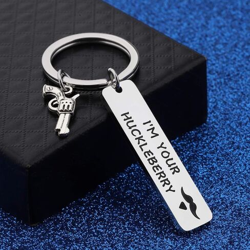 WUSUANED Huckleberry Movie Quote Keychain Western Movie jewelry Gift For Movie Fan in Saudi Arabia