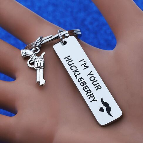WUSUANED Huckleberry Movie Quote Keychain Western Movie jewelry Gift For Movie Fan in Saudi Arabia