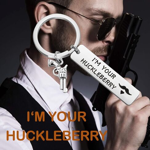 WUSUANED Huckleberry Movie Quote Keychain Western Movie jewelry Gift For Movie Fan in Saudi Arabia