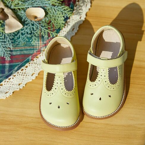 GINFIVE Toddler Girls Dress Shoes Little Kids Flats School Mary Janes Shoes in Kuwait