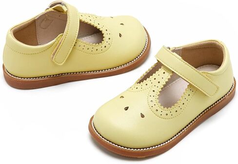 GINFIVE Toddler Girls Dress Shoes Little Kids Flats School Mary Janes Shoes in Kuwait