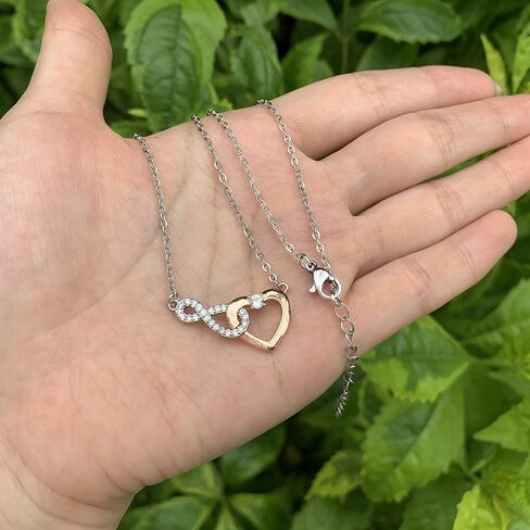 قلادة متدلية على شكل قلب من Lanqueen للبنات فضية مكعب زركونيا الحب بوصلة أنيقة مجوهرات للنساء مراهقات الأصدقاء in Kuwait