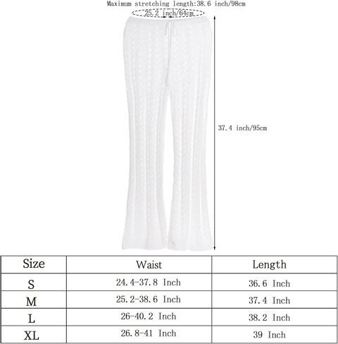 سروال كروشيه يغطي بدلة السباحة، سروال شاطئ محبوك، ملابس سباحة مثيرة للنساء والفتيات، M in Kuwait