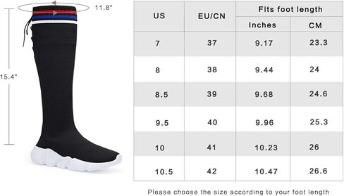 Santiro Women Knee High Boots Comfortable Knit Stretch Boots in Kuwait