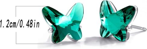 8/10 أزواج من الأقراط المرصعة بالذهب الأبيض/الذهب الوردي عيار 18 قيراط للنساء والرجال والفتيات - مع عمود من الفولاذ المقاوم للصدأ - مجموعة أقراط أوبال متعددة الأحجام للمراهقين in Kuwait