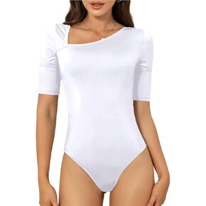 بدلة نسائية مثيرة بأكمام قصيرة من BBcoch، ملابس داخلية صيفية أساسية غير متماثلة وخط عنق غير متماثل in Kuwait