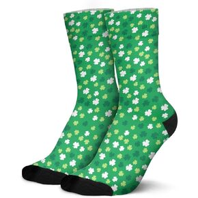 Xblessing St Patricks Day Socks for Men Women, Saint Pattys Costume Gifts for Adult, Irish Green Clover Socks in Saudi Arabia