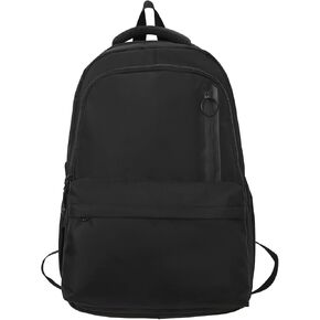 Kids School Bakcpack for Women Aesthetic Laptop Backpack Black Lightweight College Bookbag Travel Casual Daypack