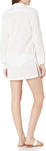 La Blanca Womens Camp Shirt Swimsuit Swimwear Cover Up, White, Medium US in Saudi Arabia