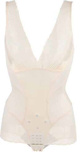 بودي سوت من الدانتيل برقبة على شكل حرف V للنساء من فوزية in Kuwait