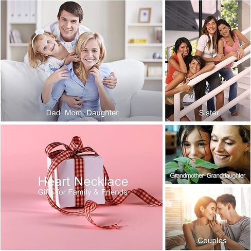 Jewelady To My Daughter Necklace from Mom Dad,Heart Pendant Charm Inspirational Christmas Birthday Graduation Valentines Gifts for women teen girl,family & friendship gifts. in Saudi Arabia