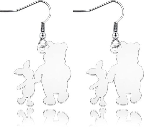 KJWLOP ويني ذا بوه خنزير صغير قلادة قلادة مجوهرات الصداقة هدية لأصدقاء BFF هدايا عيد ميلاد لصديقتها in Kuwait