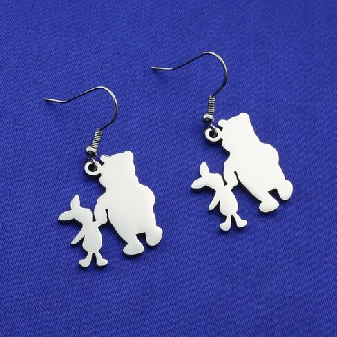 KJWLOP ويني ذا بوه خنزير صغير قلادة قلادة مجوهرات الصداقة هدية لأصدقاء BFF هدايا عيد ميلاد لصديقتها in Kuwait