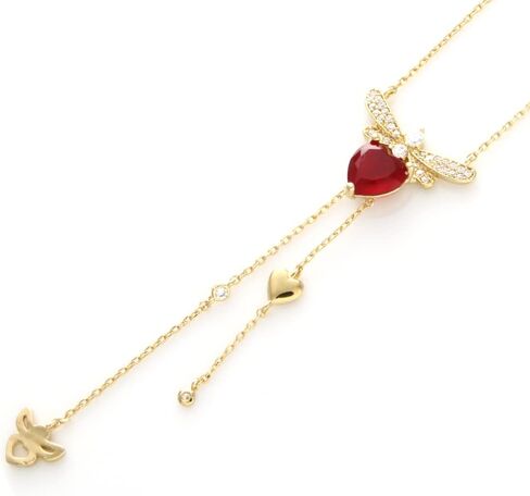 LAONATO Crystal Bumble Bee Necklace 14K Gold Plated Honeybee necklace for Women Teen girls in Saudi Arabia