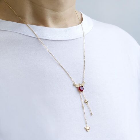 LAONATO Crystal Bumble Bee Necklace 14K Gold Plated Honeybee necklace for Women Teen girls in Saudi Arabia
