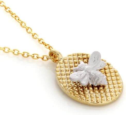 LAONATO Crystal Bumble Bee Necklace 14K Gold Plated Honeybee necklace for Women Teen girls in Saudi Arabia