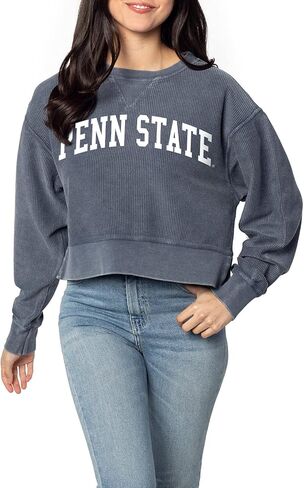 chicka-d Women's Corded Boxy Pullover in Saudi Arabia