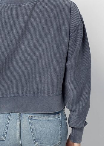 chicka-d Women's Corded Boxy Pullover in Saudi Arabia