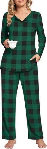طقم بيجامة نسائي من syoss بأكمام طويلة وملابس نوم مكونة من قطعتين PJ Sets L-4XL in Saudi Arabia