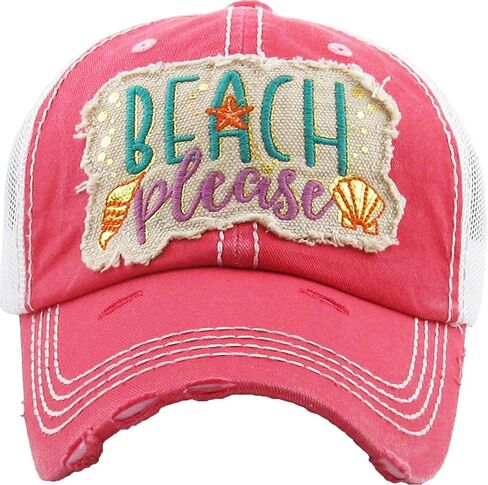 KBETHOS Beach Please Women's Mesh Baseball Hat in Kuwait