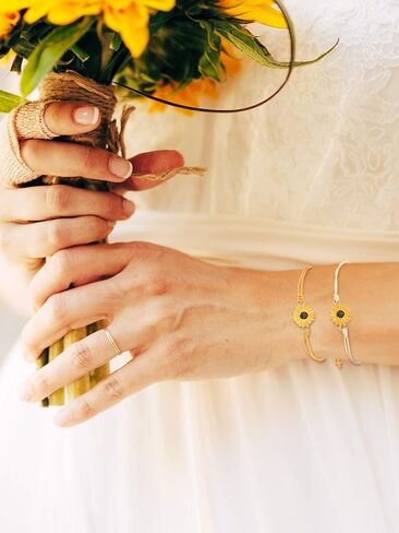 Hicarer 8 Pieces Sunflower Bracelets Adjustable Boho Braided Rope Bracelets Handmade Friendship Bracelets for Women Girls Summer Party Gift Favors (Black, Beige, Blue, Orange, Green, Pink) in Saudi Arabia