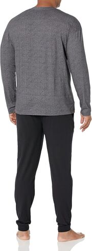 HUGO Long Sleeve and Cuffed Pant Jersey Pajama Set in Saudi Arabia