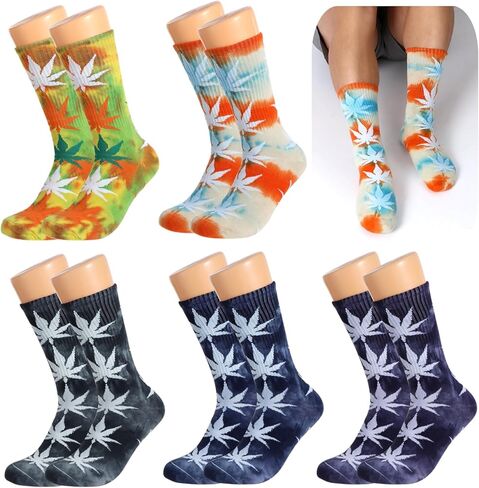 COYLINK Tie Dye Novelty Socks, As Shown, One size in Kuwait