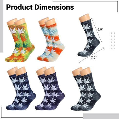 COYLINK Tie Dye Novelty Socks, As Shown, One size in Kuwait