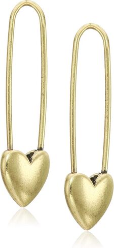 Lucky Brand Women's Safety Pin Earrings, Gold, One Size in Saudi Arabia