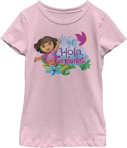 Nickelodeon Dora Hola Explorers Girls Short Sleeve Tee Shirt in Kuwait