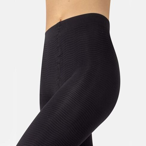 سروال بيجامة التخسيس المضاد للسيلوليت | طماق المشكل مع تأثير التدليك | صغير/متوسط، كبير/كبير جدًا | الوردي والأسود | صنع في ايطاليا in Kuwait