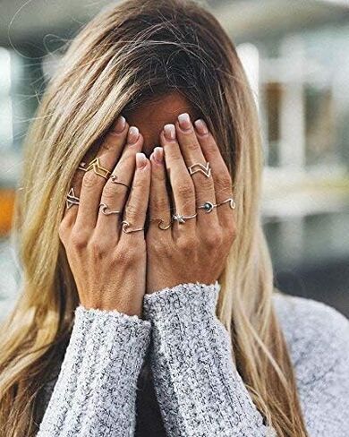 Pura Vida Rose Gold Coated Wave Ring - Gold Plated .925 Sterling Silver - Size 8 in Saudi Arabia
