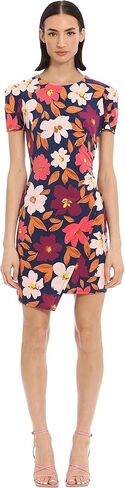 Donna Morgan Women's Easy Faux Wrap Dress Event Party Date Desk to Dinner Guest of in Saudi Arabia