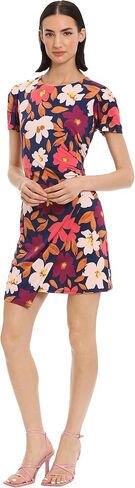 Donna Morgan Women's Easy Faux Wrap Dress Event Party Date Desk to Dinner Guest of in Saudi Arabia