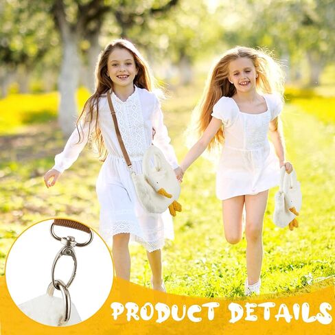Chunful Goose Bag Cute Plush Goose Bag Lambswool Fur Goose Tote Handbag Crossbody Bag Funny Novelty Goose Bag Fuzzy Bag Soft Shoulder Bag with Removable Cross-body Bag Strap for Women Girls Gift, in Saudi Arabia