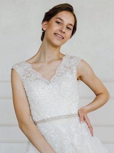 حزام الزفاف AW BRIDAL حزام وشاح الزفاف وأحزمة كريستال حجر الراين للنساء in Kuwait