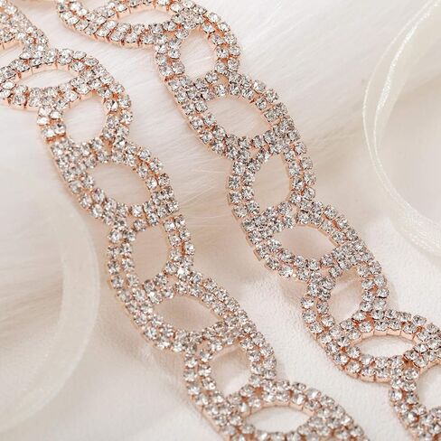 حزام الزفاف AW BRIDAL حزام وشاح الزفاف وأحزمة كريستال حجر الراين للنساء in Kuwait