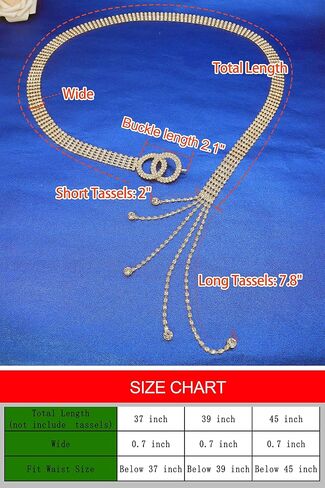 Lovful Women's Dress Belts with Full Rhinestone,Double O-Ring Sparkle Chain Waistband Belt in Kuwait