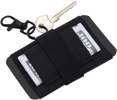 جوير محفظة بسيطة مرنة ورفيعة للرجال والنساء، حامل بطاقات الائتمان رفيع للغاية وحامل بطاقات قابل للتمدد (اسود1)، اسود 1 in Kuwait