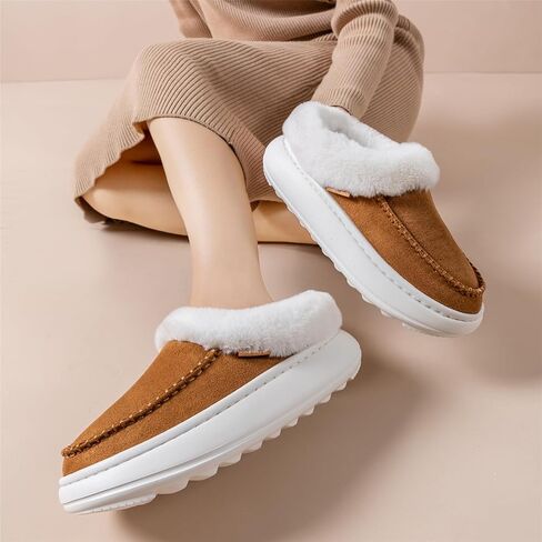 شبشب UBFEN للسيدات أحذية منزلية ذات نعل سميك ومبطن ومنفوش in Kuwait