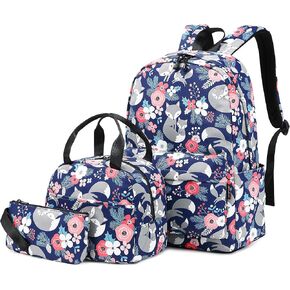 حقيبة ظهر مدرسية نسائية لطيفة مطبوعة من Wadirum، مجموعة حقيبة ظهر كاجوال على شكل ثعلب in Kuwait