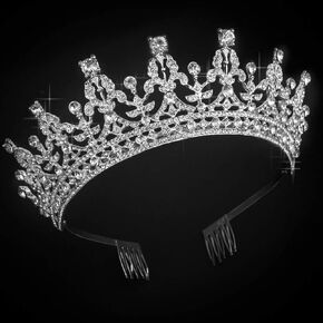 COCIDE Tiaras for Women Crowns for Women Tiaras and Crowns for Women Queen Crown Princess Tiara for Girls Rhinestones Party Bridesmaids Wedding Halloween Costume Cosplay Gift