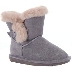 BEARPAW Toddler Betsey Girls Multiple Colors | Toddler's Boot Classic Suede | Kid's Slip On Boot | Comfortable Winter Boot