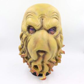 Pigmiss Halloween Cthulhu Mask Full Head Latex Scary Monster Mask Halloween Cosplay Costume Creepy Props in Kuwait