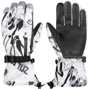 Ski Gloves for Men Women Waterproof Snow Ski Gloves for Winter Snowboard in Kuwait
