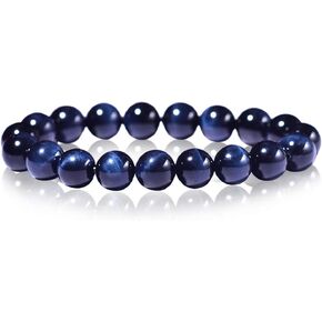 ERICNVOC 10 mm Beads Natural Gemstone Bracelet | Red Tiger Eyes Bracelet | Healing Crystal Elastic Yoga Handmade Jewelry for Women & Girls Gifts in Saudi Arabia