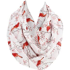 وشاح دائري من Etwoa's Cardinal Birds Infinity Scarf in Kuwait