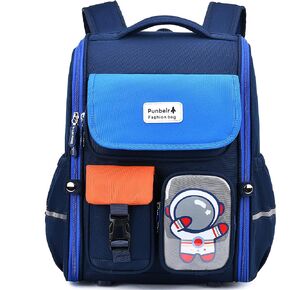 AO ALI VICTORY Kids Backpack for Boys Elementary School Bags Large Toddler Kindergarten Preschool Bookbags Space Backpacks (Blue)