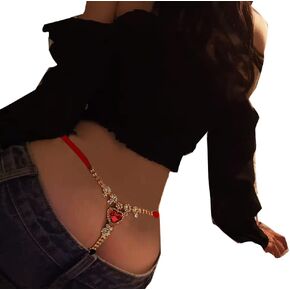 Eyraevor Women Sexy Crystal G-string Thong Rhinestone T Back Belly Waist Chain Underpants Mini Underwear Body Jewerly