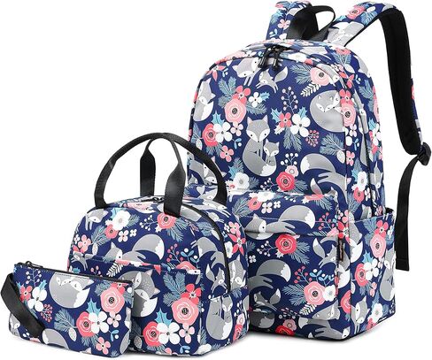 حقيبة ظهر مدرسية نسائية لطيفة مطبوعة من Wadirum، مجموعة حقيبة ظهر كاجوال على شكل ثعلب in Kuwait